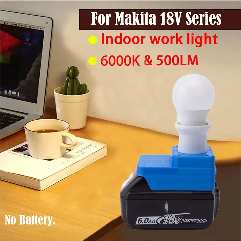 

LED Work Light Work On MT for Makita 18V Series BL Lithium Battery Indoor Lamp E27 Bulb