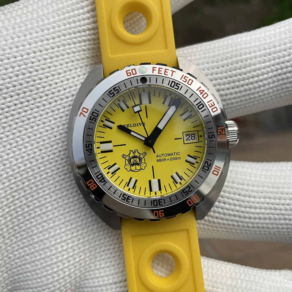 STEELDIVE SD1967 Luxe Automatisch Horloge 20Bar Waterdicht Roestvrij Staal Mannen Mechanische Horloges Sport Duikhorloge voor Mannen
