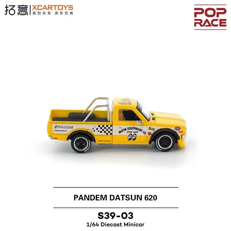 البوب سباق PR640250 1:64 القمر عيون بانديم داتسون 620 سبيكة سيارة نموذج دييكاست جمع هدية #3