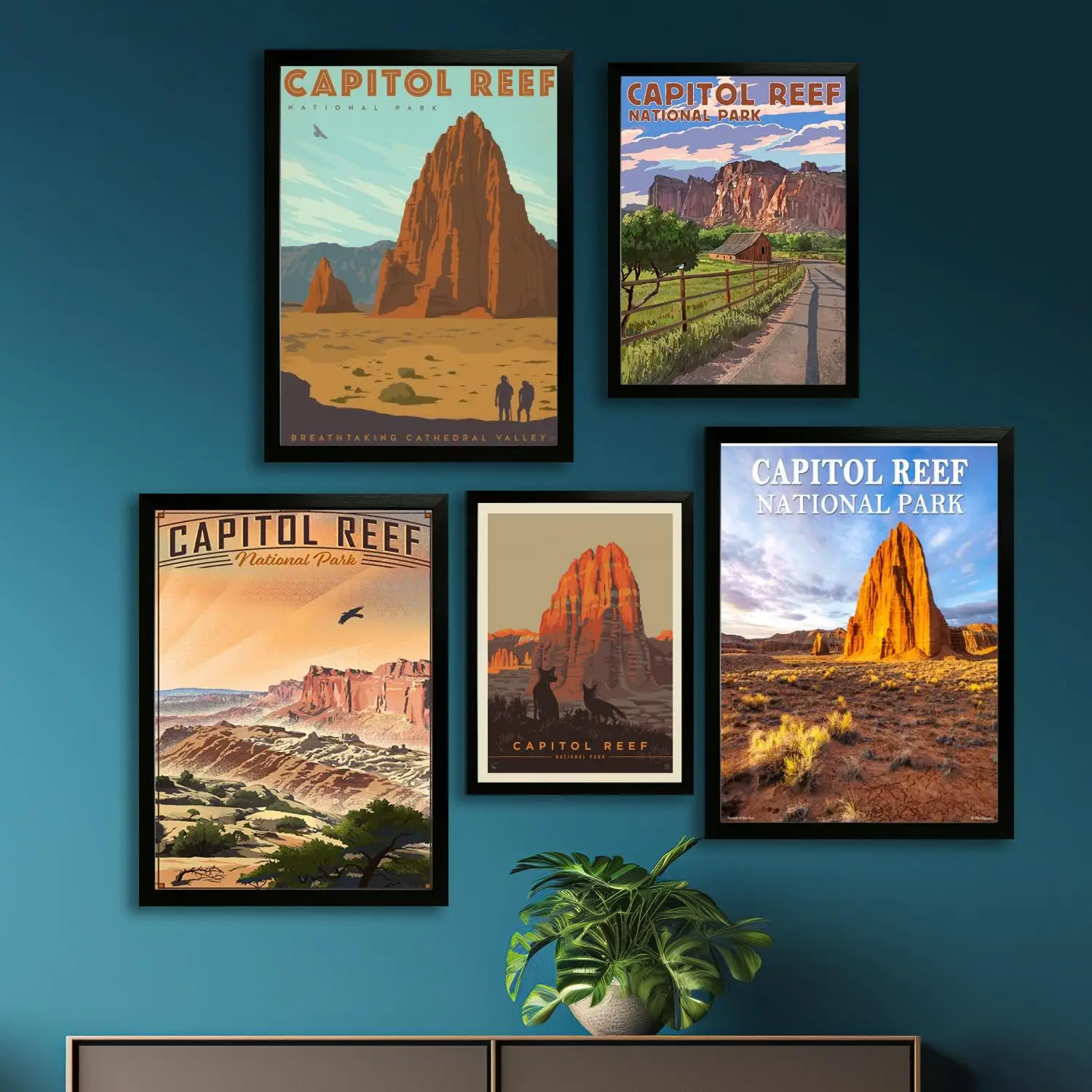 Ступица Риф, национальный парк, холст, художественный постер, настенное искусство, картина с принтом, современная семья, декор для спальни, постеры, декоративная живопись Ступица Риф, национальный парк, холст, художественный постер, настенное искусство, картина с принтом, современная семья, декор для спальни, постеры, декоративная живопись