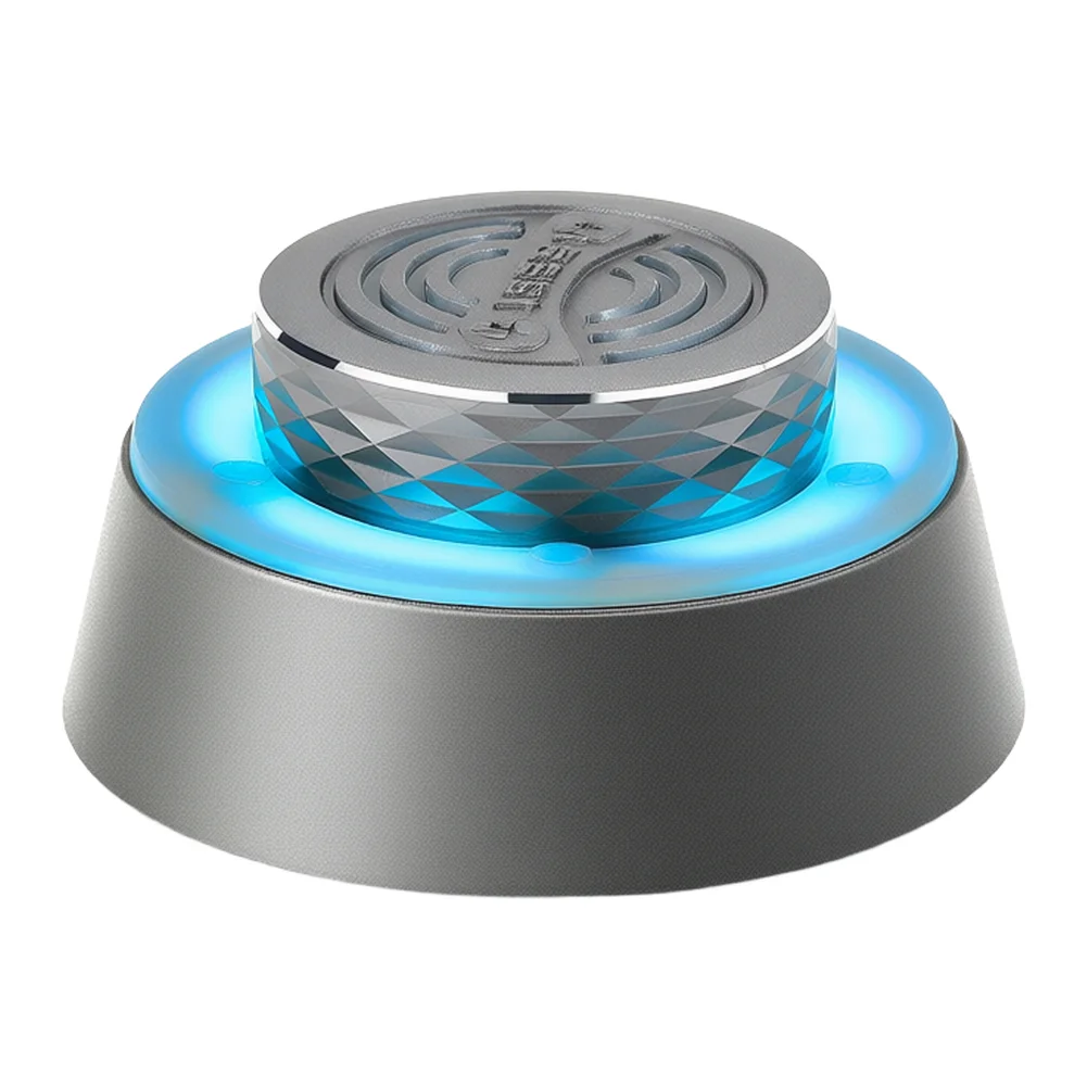 IPX6 Waterproof Wireless Shower Speaker for Bathroom with Suction Cup Mount 9x9x5cm Dimensions and 5W Loud Sound