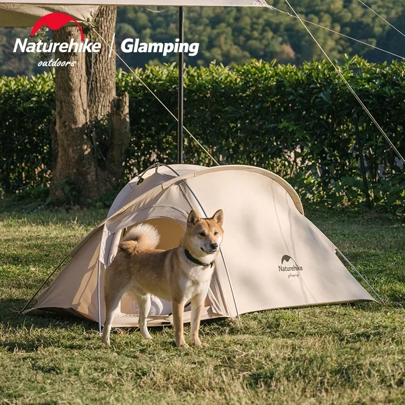 Naturehike 4 Season Pet Tent 2.2kg Ultralight Portable Cat /Dog Hexagonal MINI Cotton Cloth Tent Residence Waterproof Portable