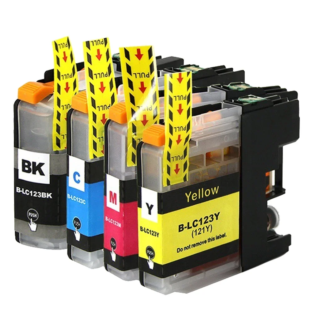 Cartucho de tinta LC121 LC123 XL para impresora Brother MFC J870DW J4410DW MFC-J4510DW MFC-J4610DW J4710DW J6520DW MFC-J6720DW J6920