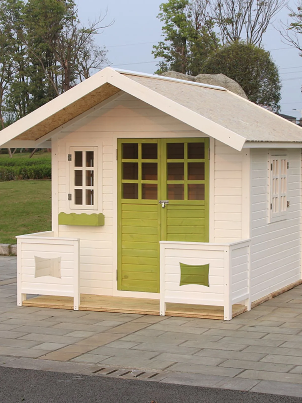 Anti-corrosion wooden cabin villa B&B solid wood outdoor assembly mobile simple habitable small house