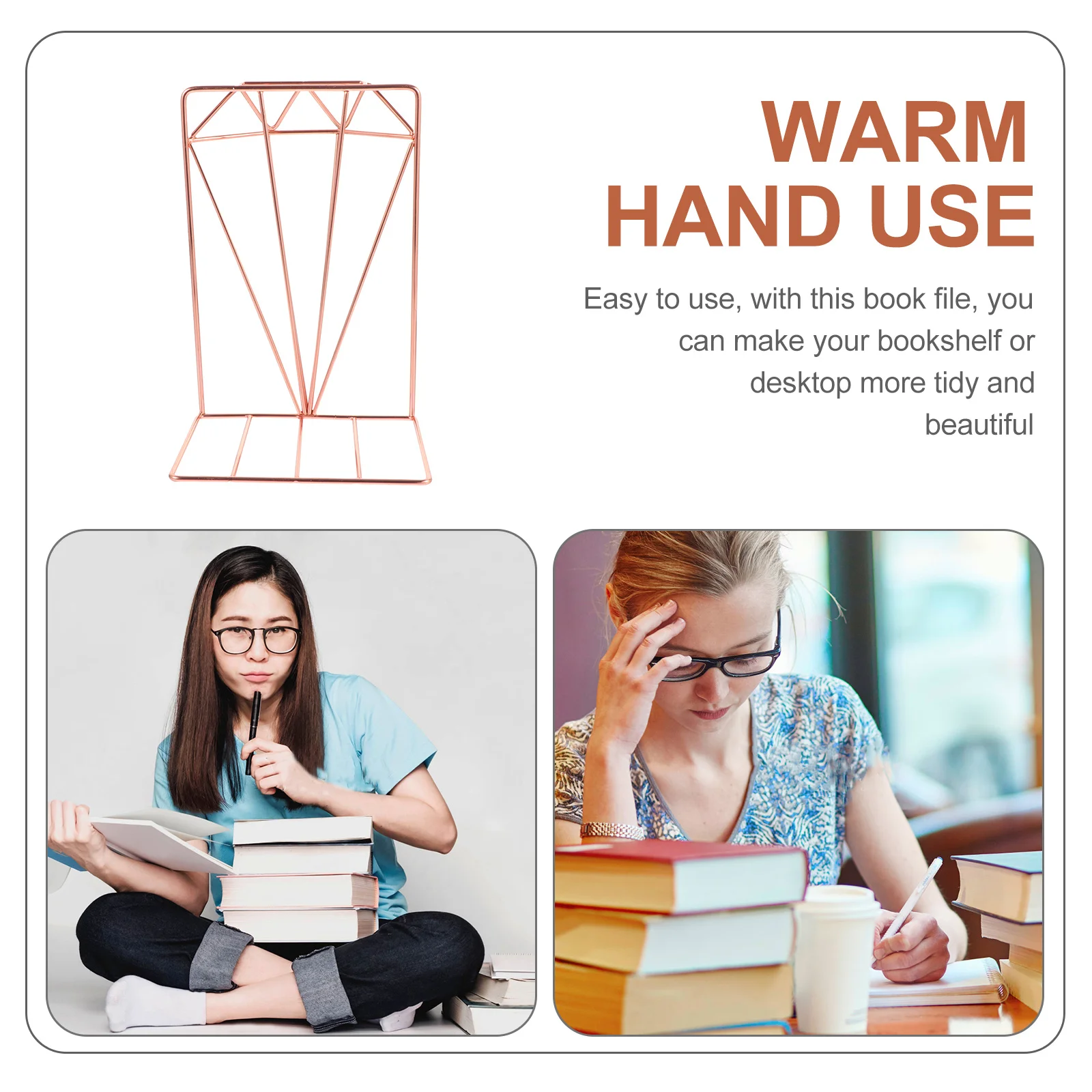 

Bookends For Home Metal Book Ends Simple Iron Desktop Organizer Hollow Bookend For Office Study Files Stoppers