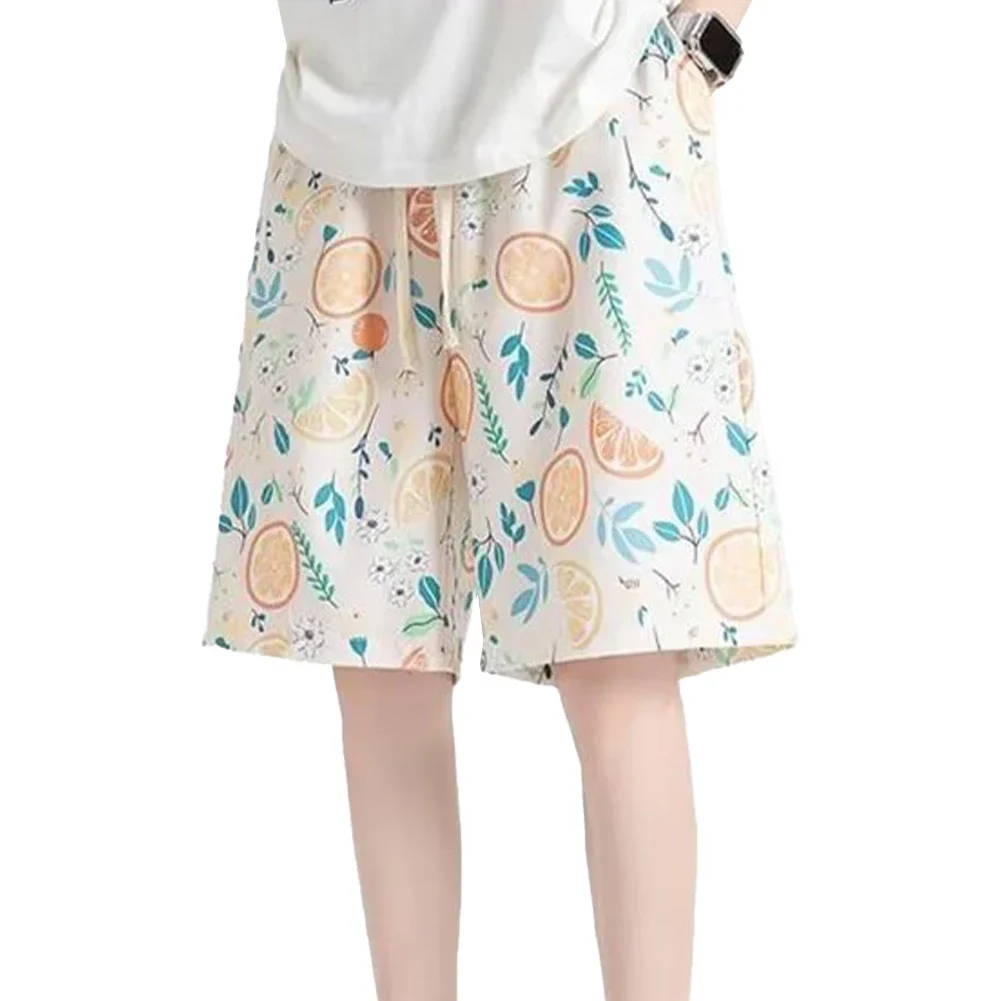 

Loose Fitting Summer Shorts For Men Beach Shorts Men Beach Shorts Knee Length Design Polyester Material Printed Pattern