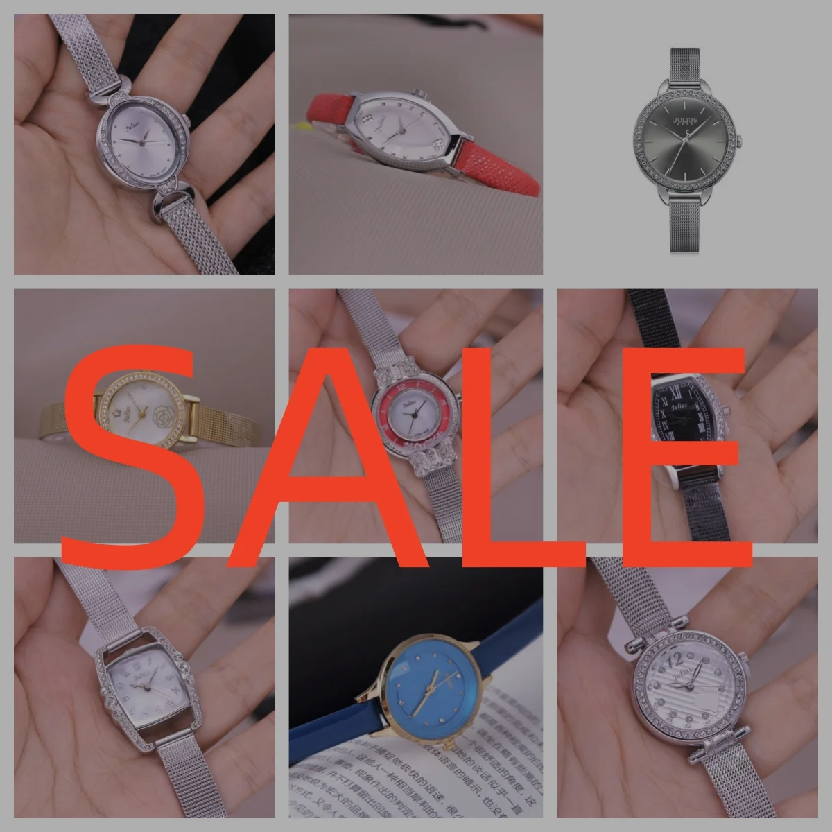 SALE!!! Discount Julius Old Types Lady Women's Watch Japan Mov't Fashion Hours Bracelet Real Leather Girl's Birthday Gift No Box