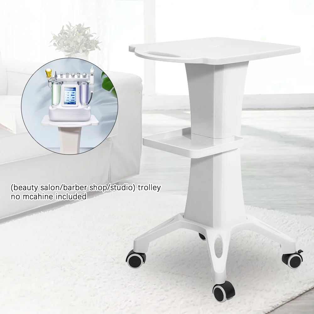 Rolling Trolley Cart  Beauty Salon SPA Stand Pedestal Silent Wheel Equipment Stand Wheel Barber Shop Shelf Cart Equipment