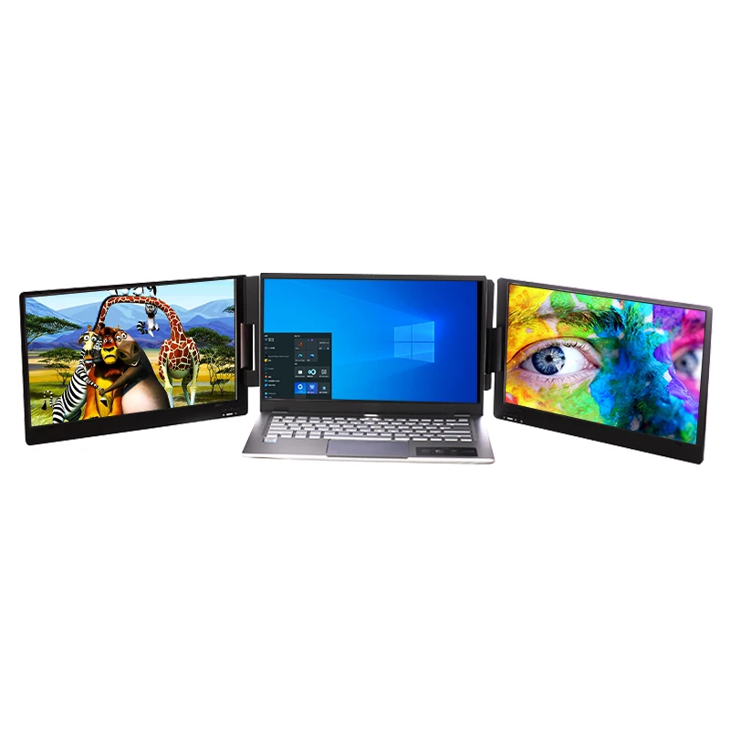 Ultra-Wide Curved Portable Screen for Stock Traders and Multi-Window Financial Analysis