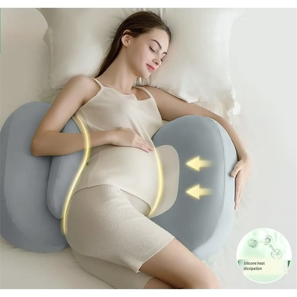【MUST-HAVE LIST】 Pregnancy for Sleeping Memory Foam Maternity Pillow Support for Back Belly HIPS Adjustable Travel Wedge Pillow - view 6