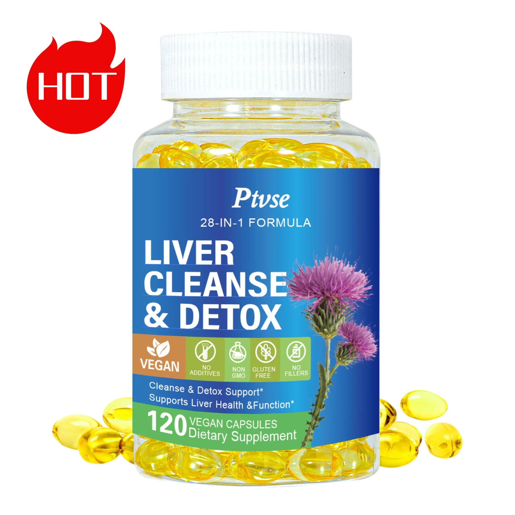 28-in-1 Liver Cleanse with Milk Thistle, Artichoke & Apple Cider Vinegar -Liver Cleanse Detox&Repair Heath Formula Liver Support