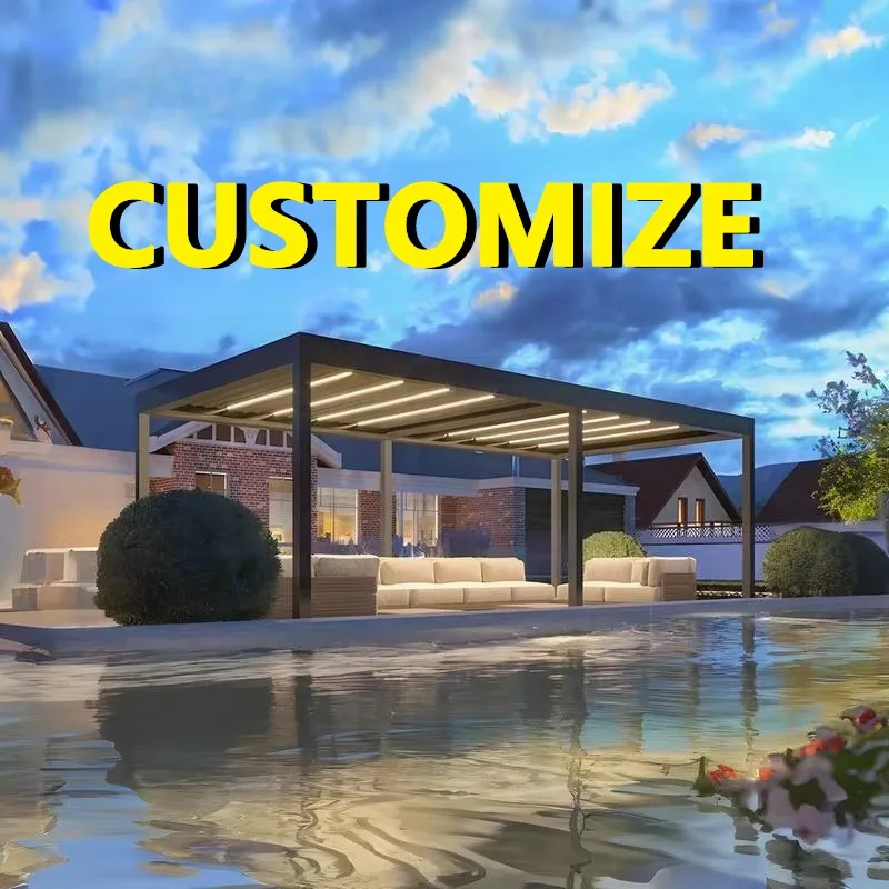 

Any Size Custom Aluminum Alloy Pergola Rustproof Durable Quick Install Outdoor Patio Backyard Garden Waterproof Sunproof Long Sa