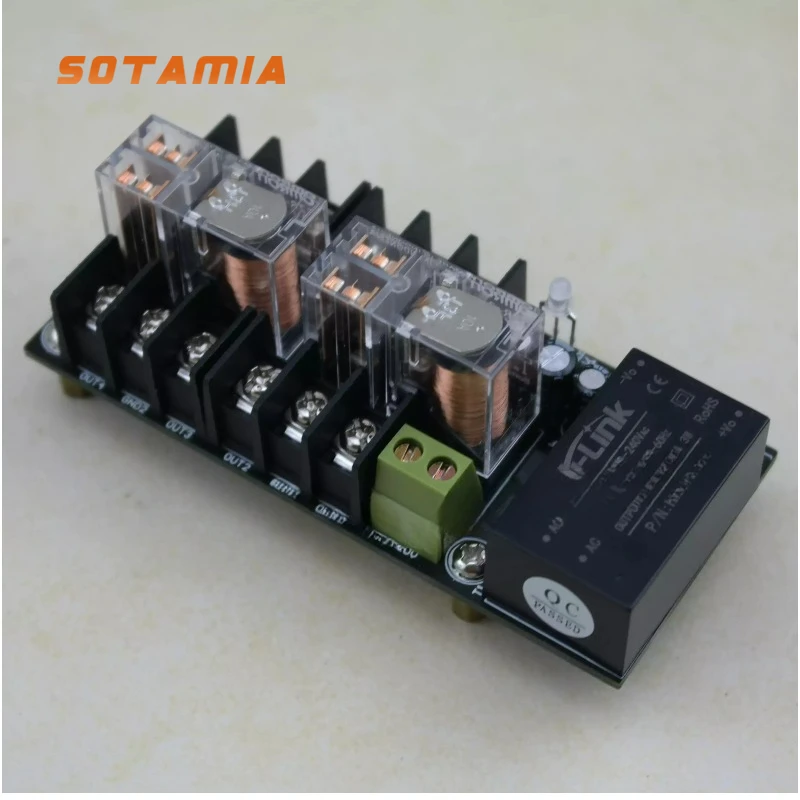 

SOTAMIA UPC1237 Печатная плата модуля динамика Защита динамика 4-канальный 2,1 усилитель мощности поставляется с источником питания