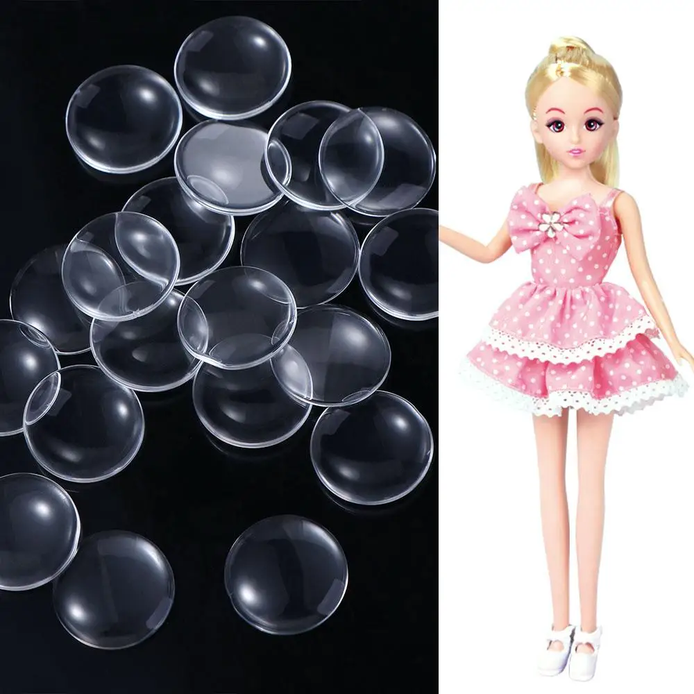 20Pcs Hot sale DIY Crafts Toy Glass Eye Chips Eye Doll Glass Eyes Round Flat Back Doll Eyeballs Accessories