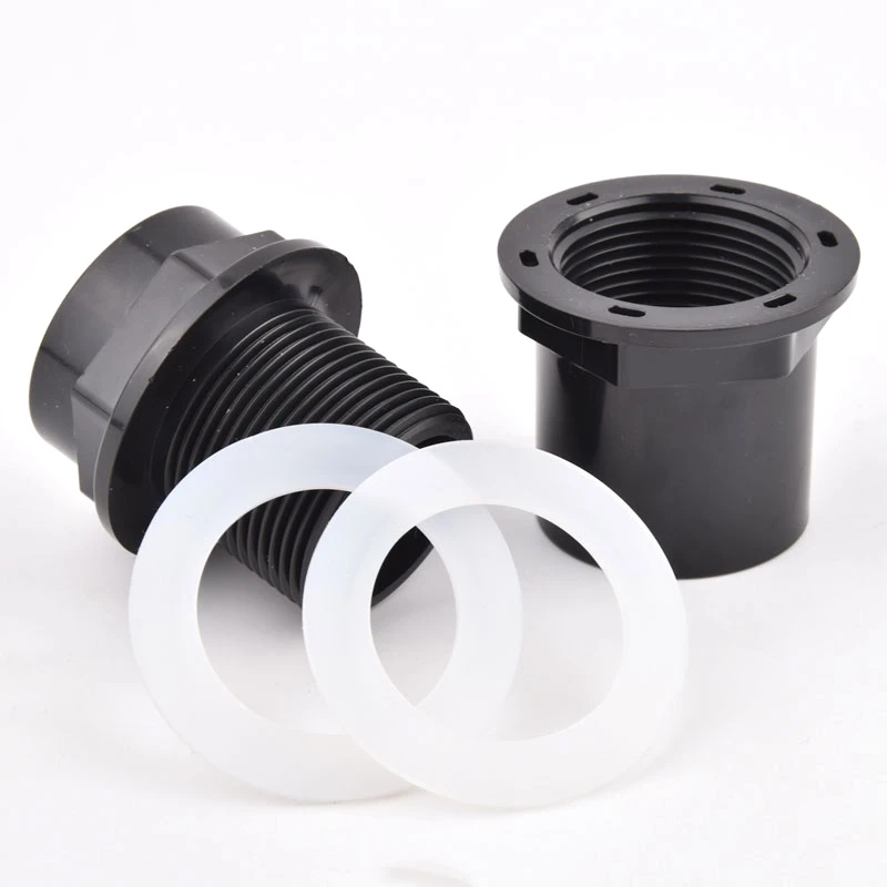 20~50mm Black PVC Pipe Connector for Aquarium