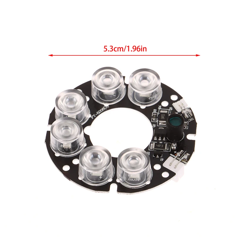 لوحة جديدة بالأشعة تحت الحمراء لكاميرات CCTV ، مصفوفات ليد ، مصابيح ليد ، رؤية ليلية ، 53 قطر ، 6 من ، من