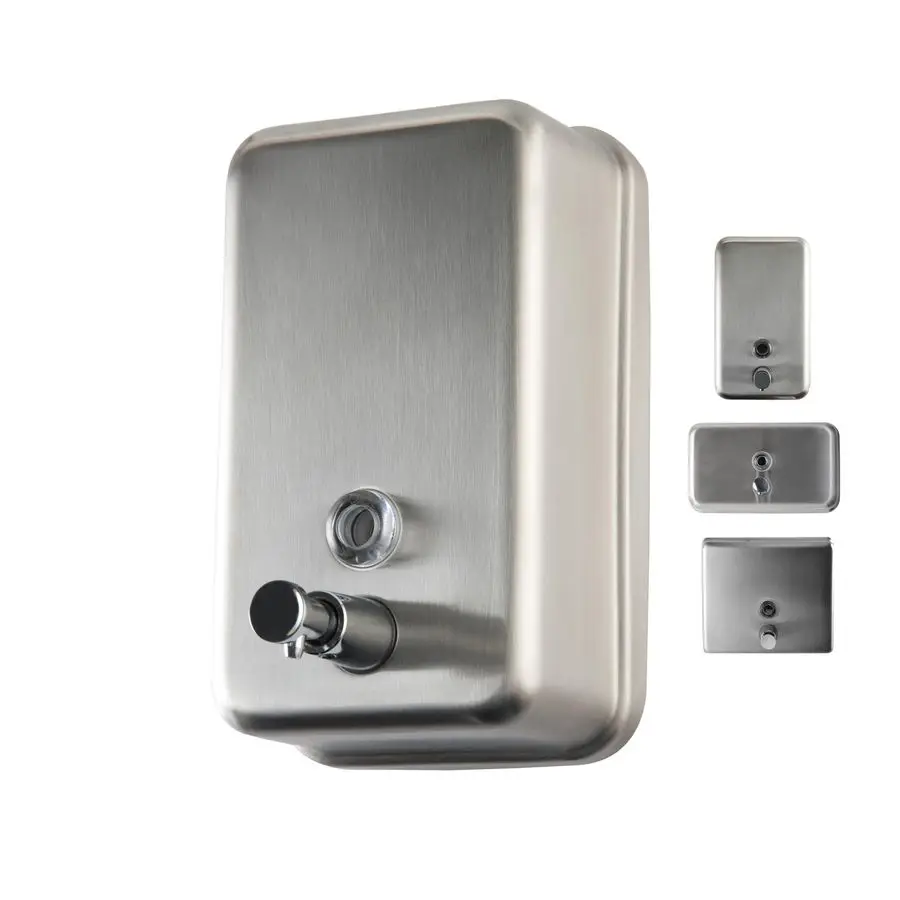 

Дозатор мыла Настенное крепление Настенный дозатор мыла из нержавеющей стали для ванной комнаты Новый превосходный дизайн с премиум-классным насосом против протечек