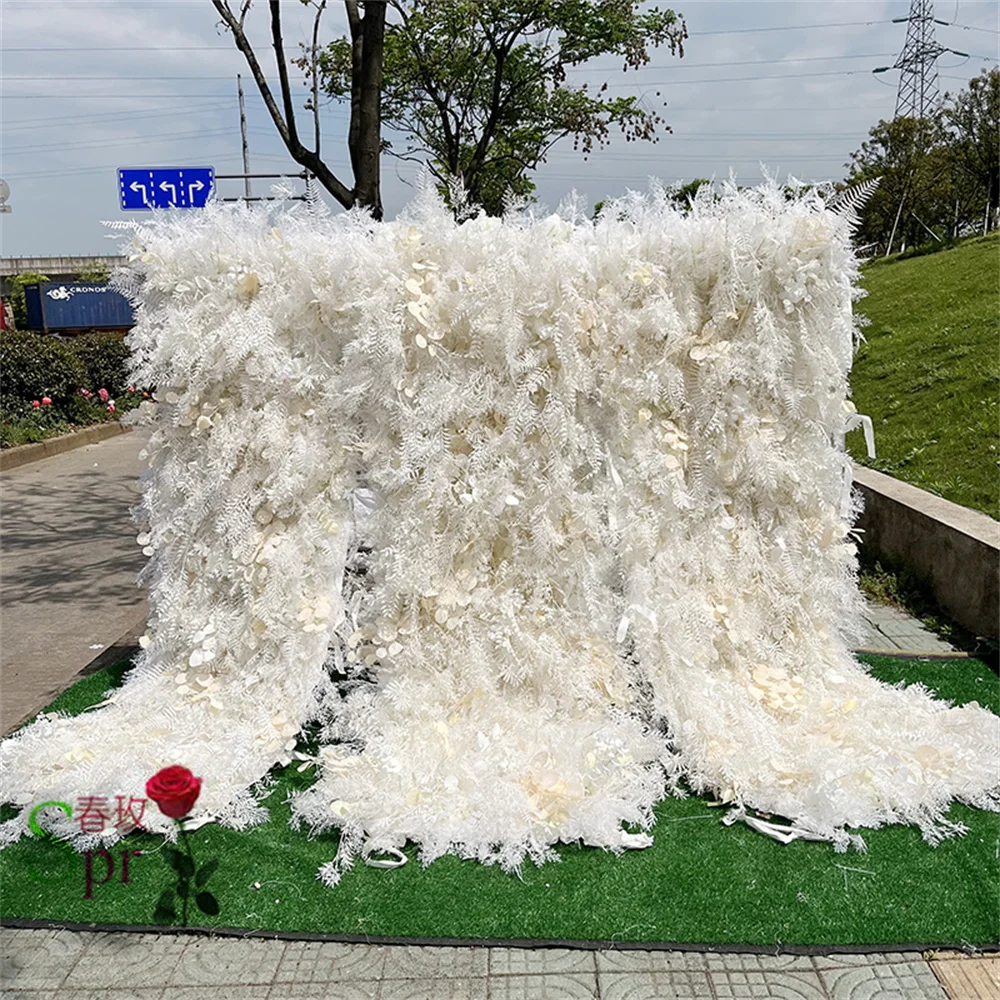 

SPR New Designs 3D Artificial Decorative Flower Wall Panels For Indoor Home Wedding Backdrop Decor