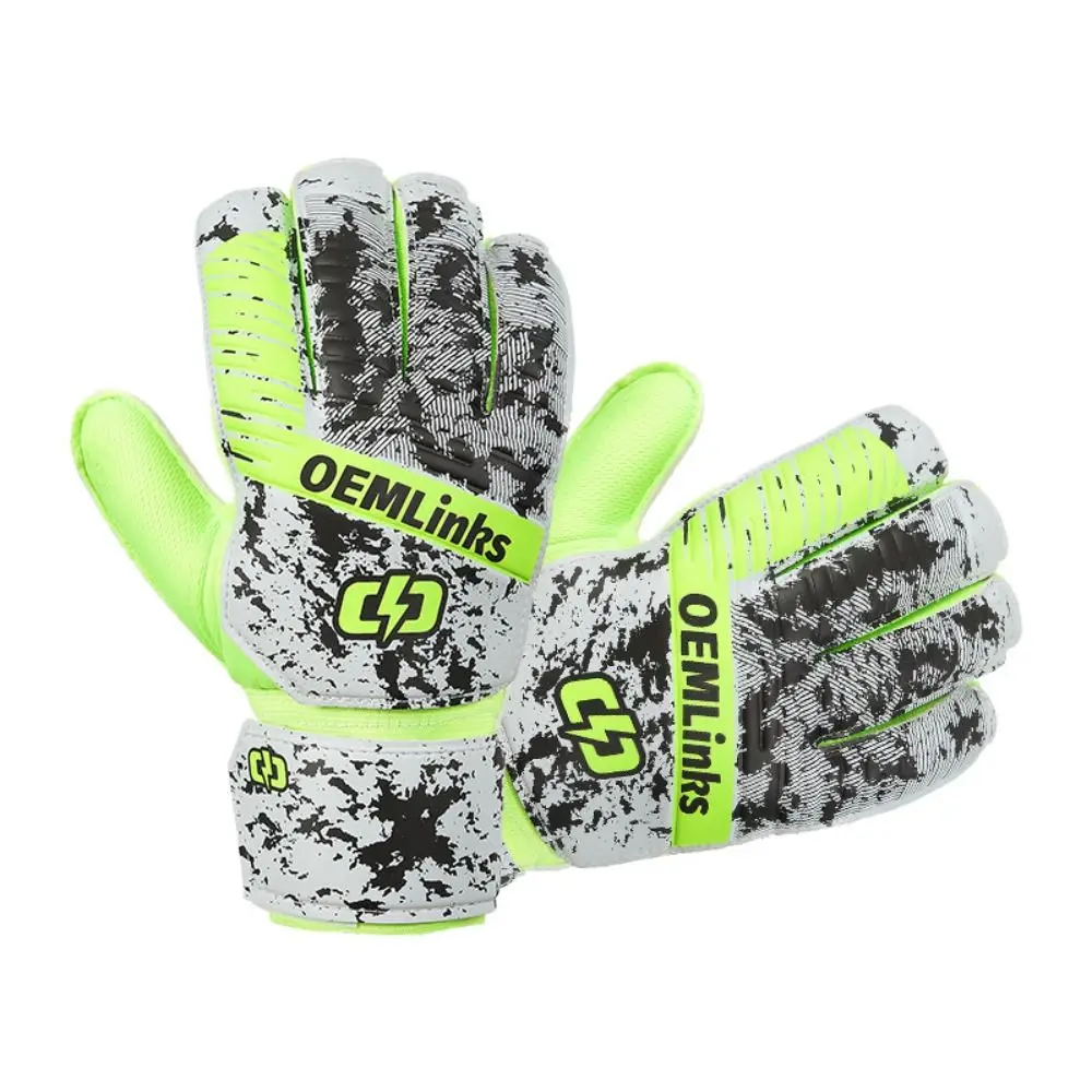 Guantes de fútbol resistentes al desgaste, guantes de entrenamiento de portero de látex antideslizantes, excelentes guantes de portero 6-10, entrenamiento de fútbol