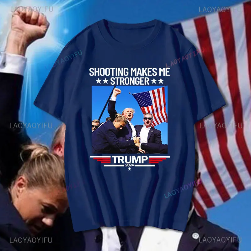 Fight ! Trump Tshirt 2024 Trump Campaign T-shirts Summer Short-sleev T Shirt Funny Gift Tops Casual Unisex Tshirt Cotton Tops