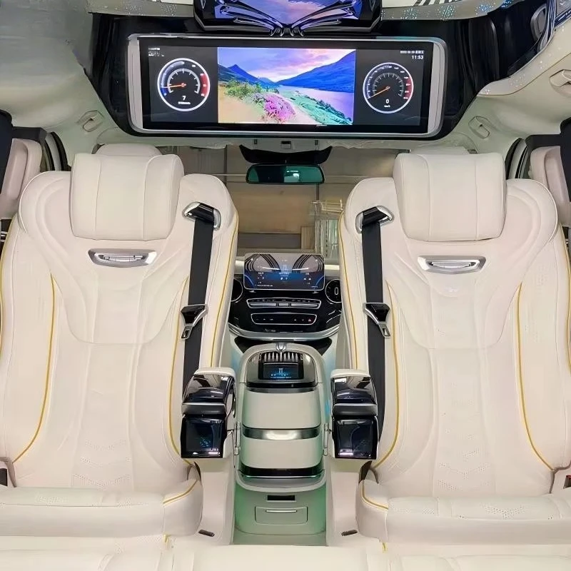 Dingkong Luxury Leather Aluminum Vito W447 W447 Interior Rear Wall Trim Panel with Decoration & Protection | OEM Custom