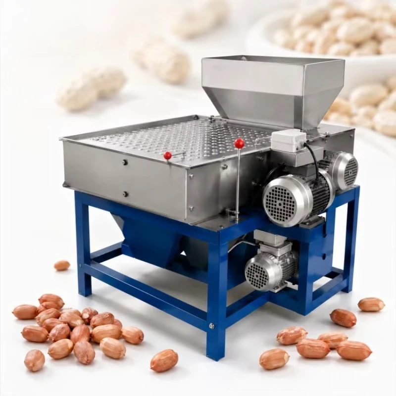 Small Commercial Peanut Roasting and Peeling Machine 200kg/h 220/380V