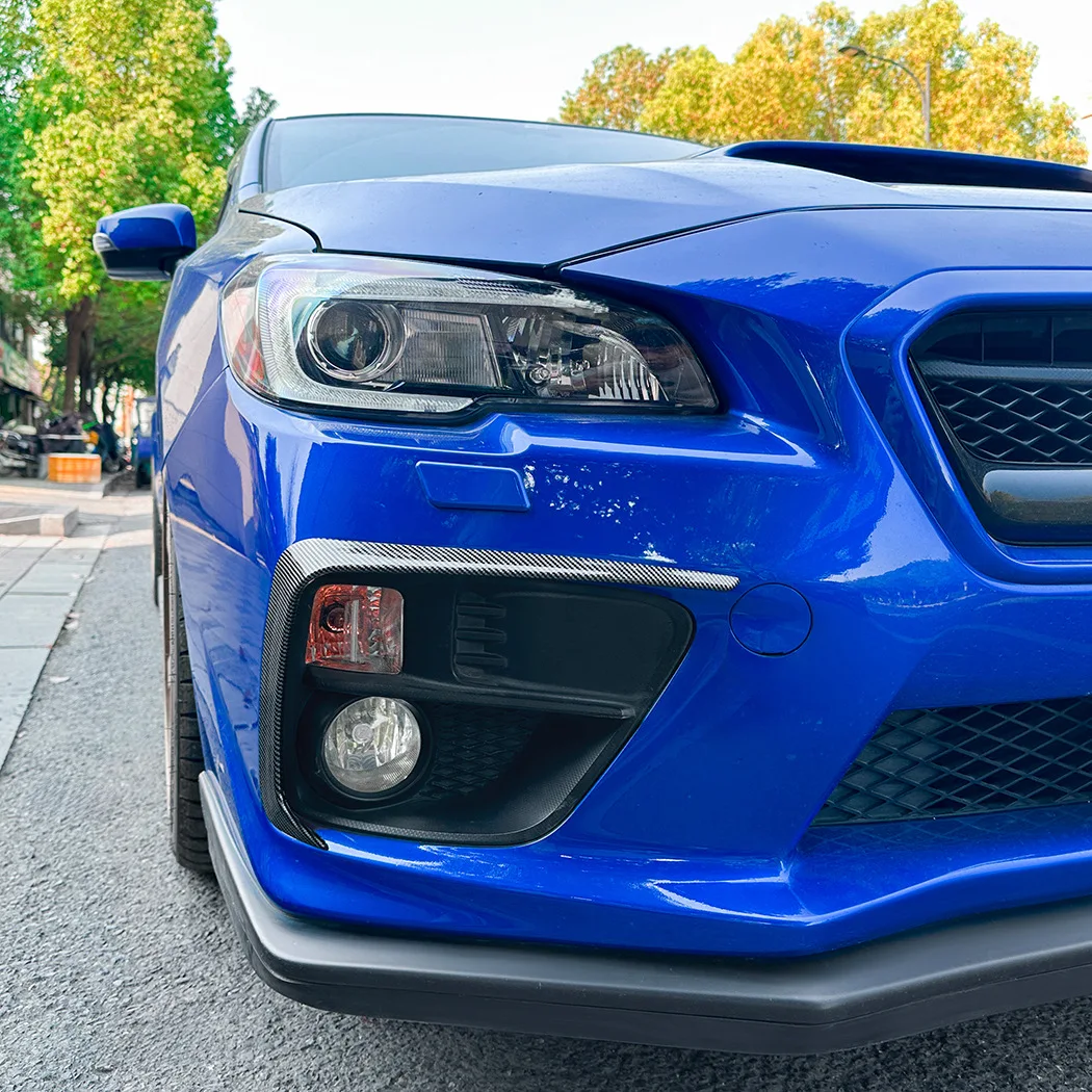 For Subaru WRX STI VA 2014 2015 2016 Front Bumper Spoiler Fog Lamp Cover Air Knife Splitter ABS Body Kit - view 5