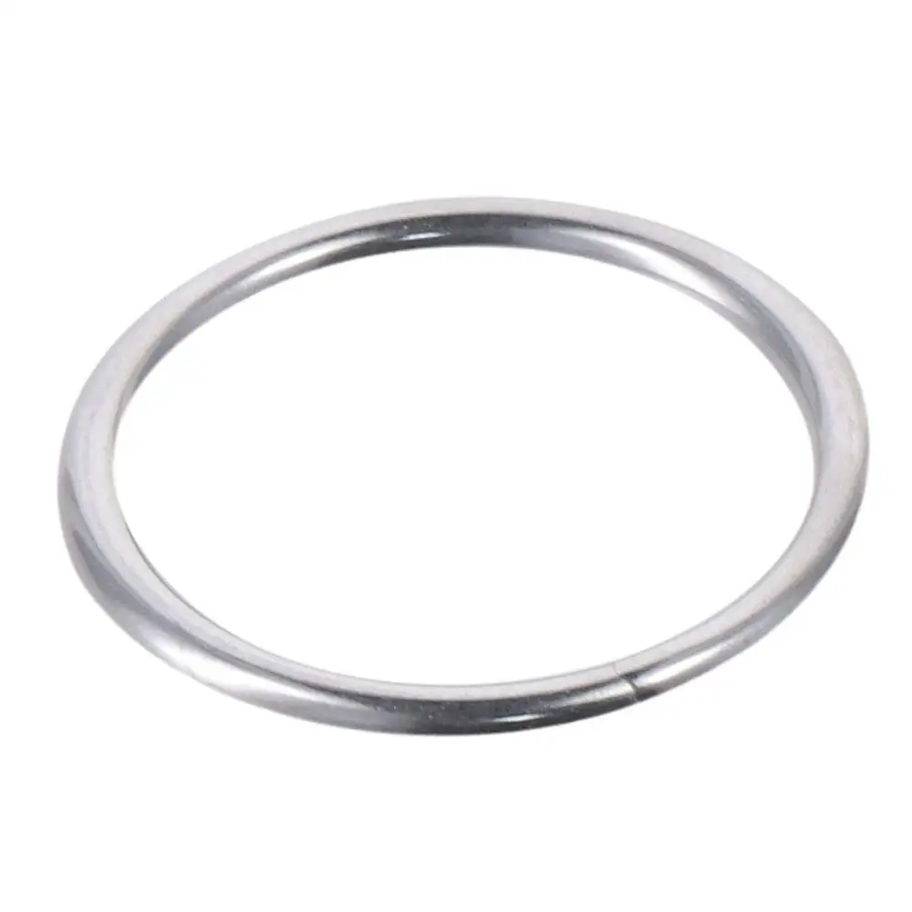 1Pc Seamless 45mm Welded Steel Rings 304 Stainless Steel Hang Round Ring O-circle Ring Diving Pet Accessory