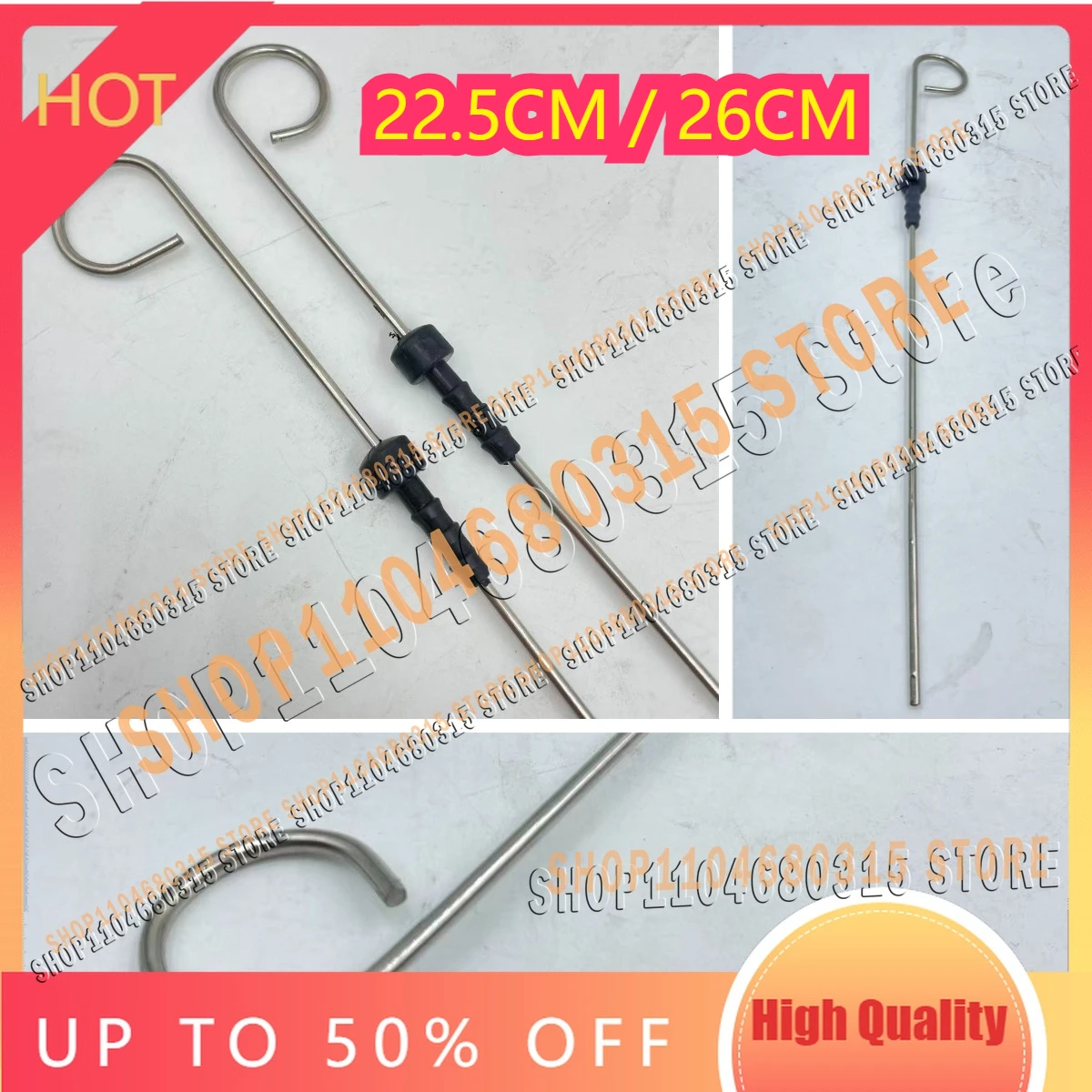 

Excavator Parts for High Quality YM Engine 4TNV88 4TNV94/98 Accessory: 22.5/26cm Oil Dipstick with Accurate Measurement