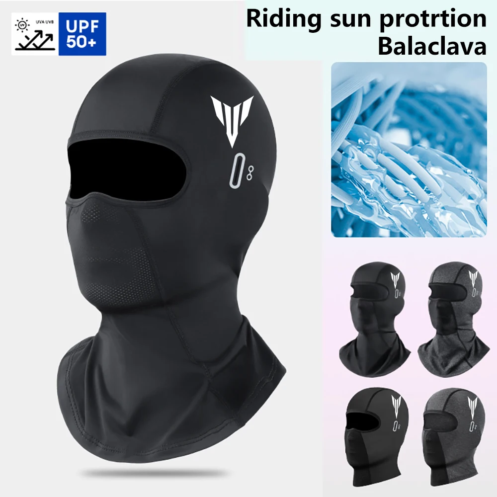 Ice Silk Motorcycle Balaclava for Yamaha MT10 MT09 MT07 MT03 MT15 MT125 Summer Cooling Breathable UV Protection Full Face Cover