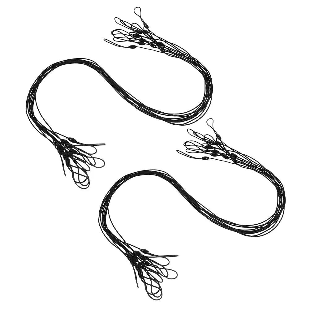 50Pcs Elastic Stylus Pen Lanyard Anti Lost Stretch Cord with Metal Ends for School Office Travel Pen Lanyard Elastic - view 4