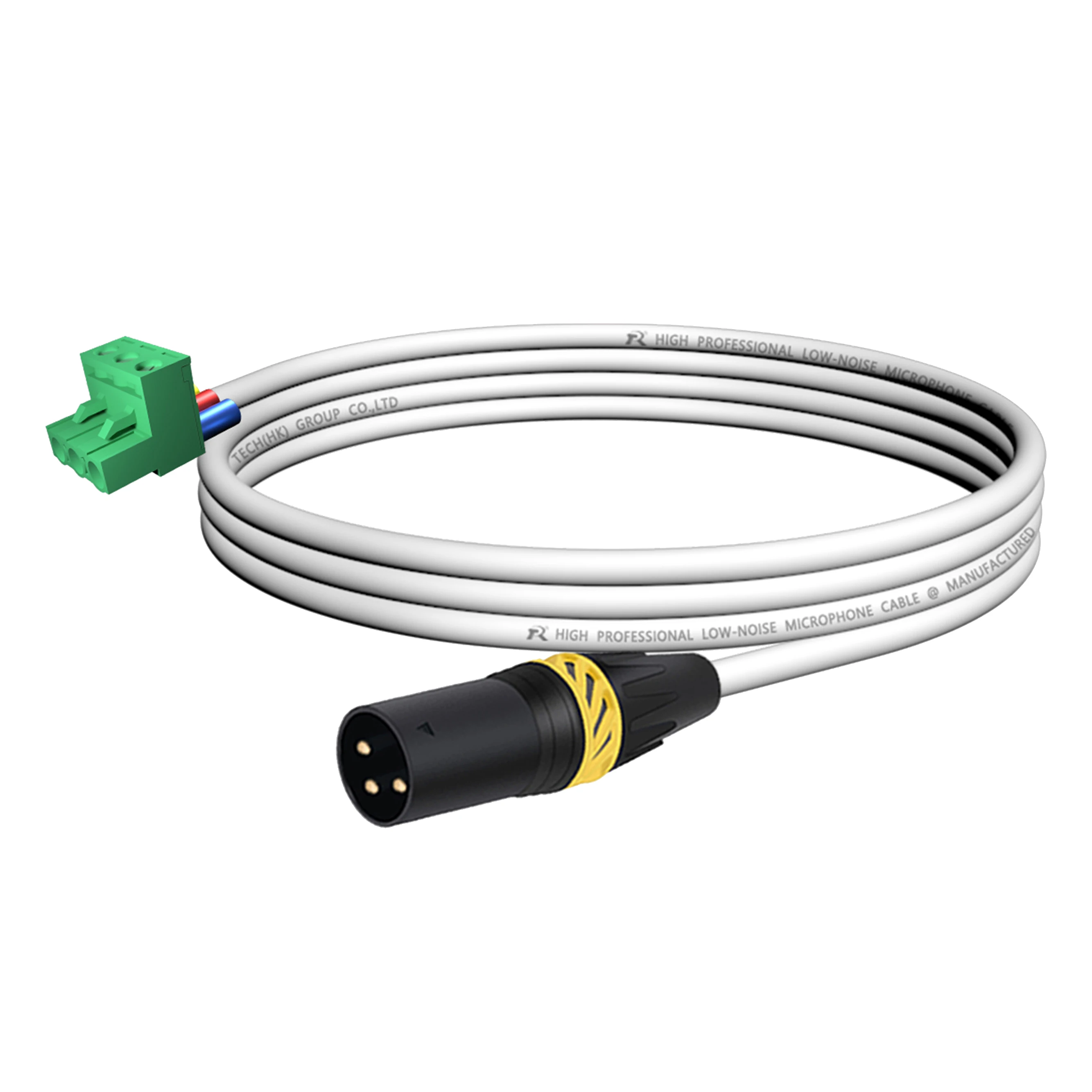 XLR zu Phoenix Kabel, Geräuscharmes 3-Pin XLR Buchse und Stecker zu PHX3M/2EDG 5.08 PCB Schraubklemmen-Adapterkabel mit Sicherem Endgriff – Detail 9
