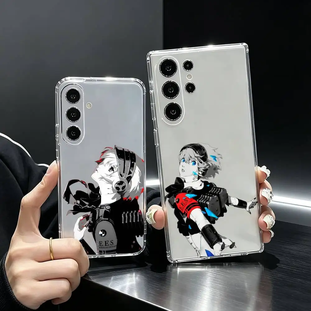 p-Persona 3 Aegis  Phone Case Transparent Silicone Soft For Samsung S25,S24,S21,S22,S23,S30,Ultra,S20,Plus,Fe
