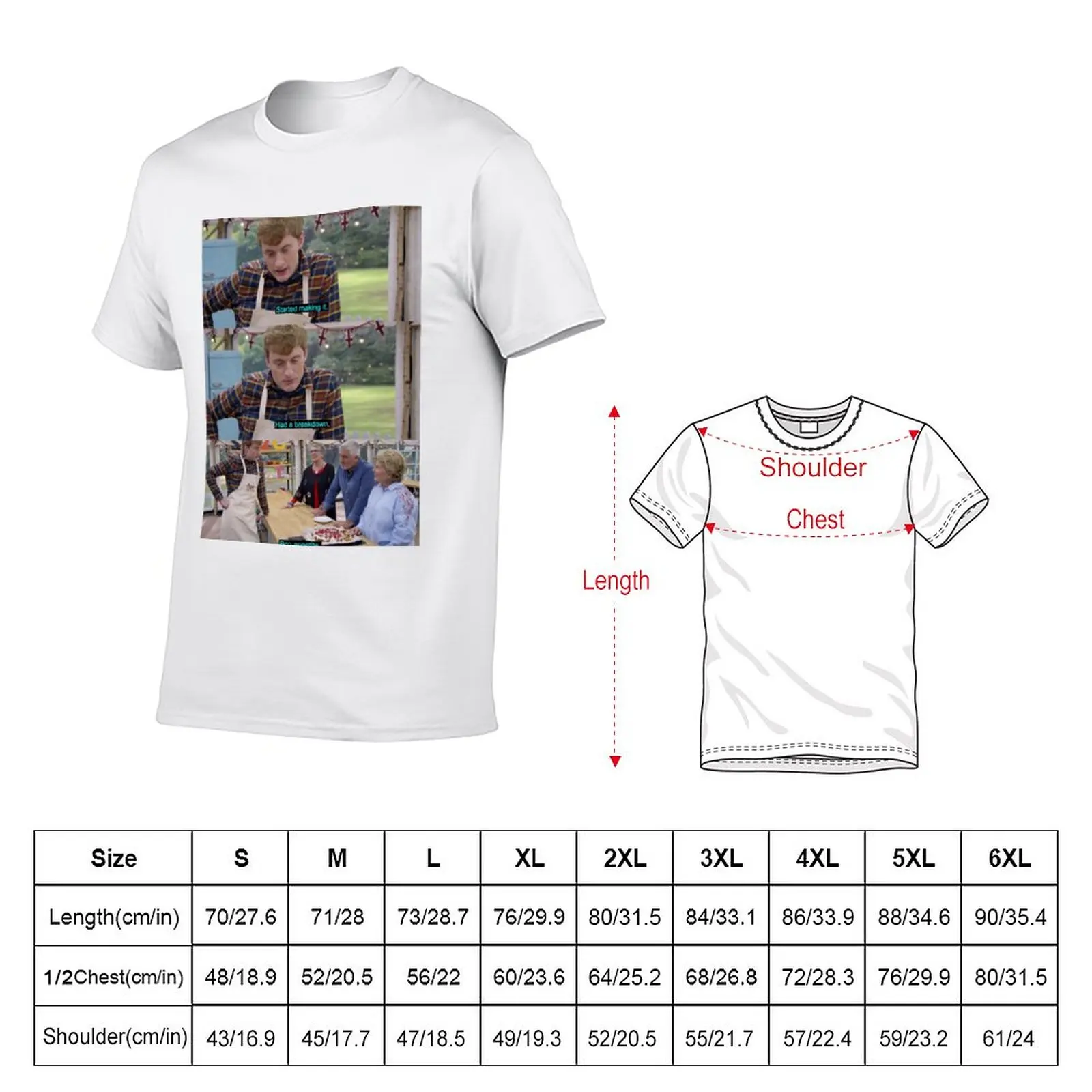 New James Acaster Great British Bake Off T-Shirt kawaii clothes sports fan t-shirts black t shirt tshirts for men