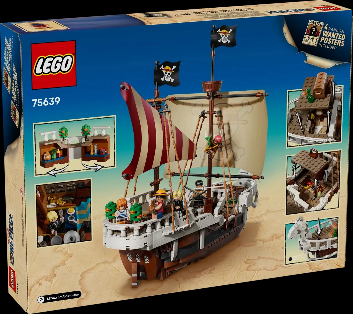 ليغو ®   مجموعة بناء The One PIECE Going Merry Pirate Ship 75639 تقدم هدية رائعة للأولاد والبنات من سن 10 سنوات فما فوق 1376 قطعة