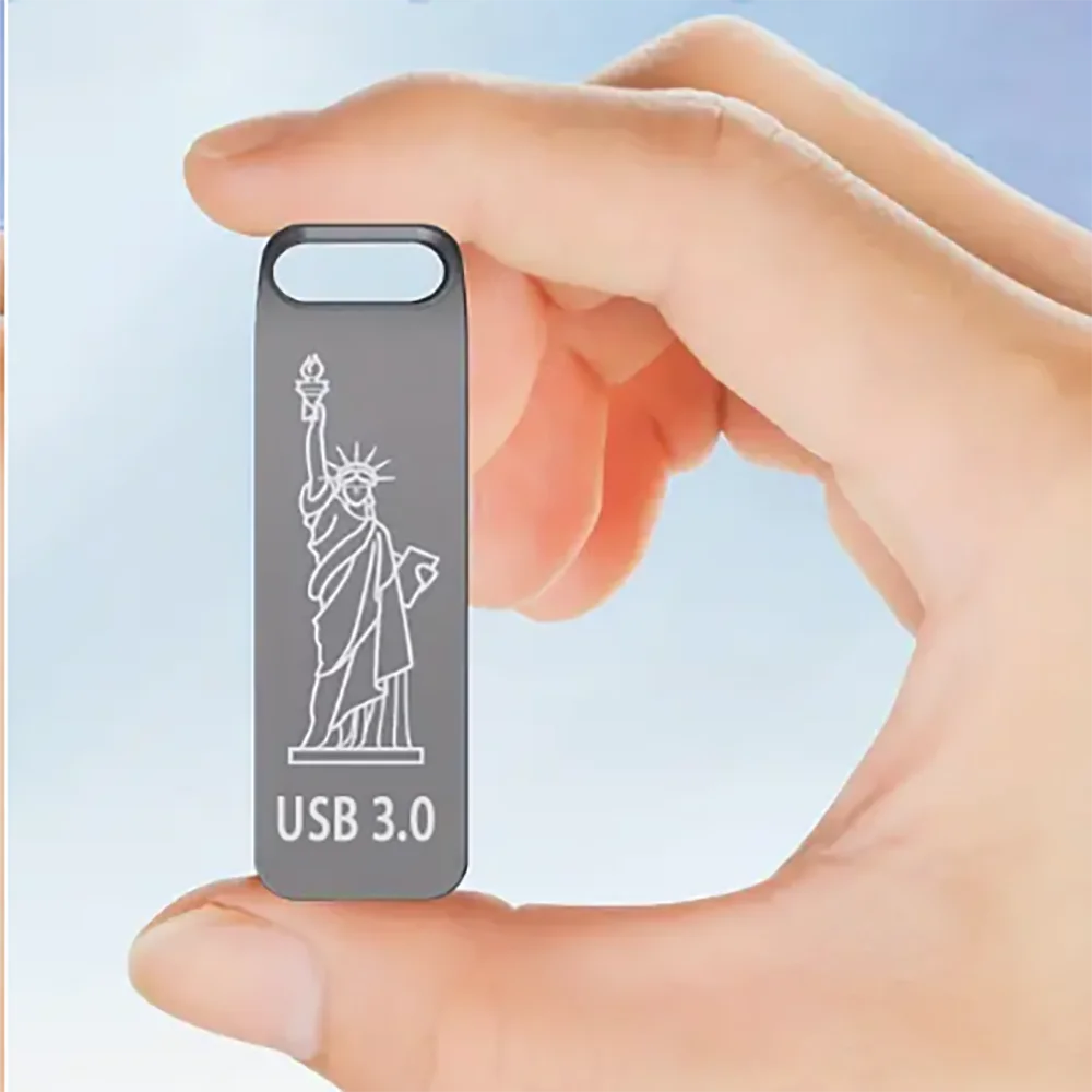 Оригинальный высокоскоростной флеш-накопитель USB 128 объемом 3,0 Гб, металлический флеш-накопитель объемом 64 ГБ, Бесплатная Цепочка для ключей, переносное хранилище памяти, U-диск