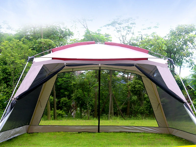 

5-8 Person Ulterlarge 365*365*210CM High Quality Large Gazebo Sun Shelter Camping Tent