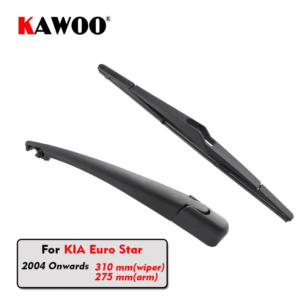 

KAWOO Car Rear Wiper Blade Blades Back Window Wipers Arm For KIA Euro Star Hatchback (2004 Onwards) 310mm Auto Windscreen Blade