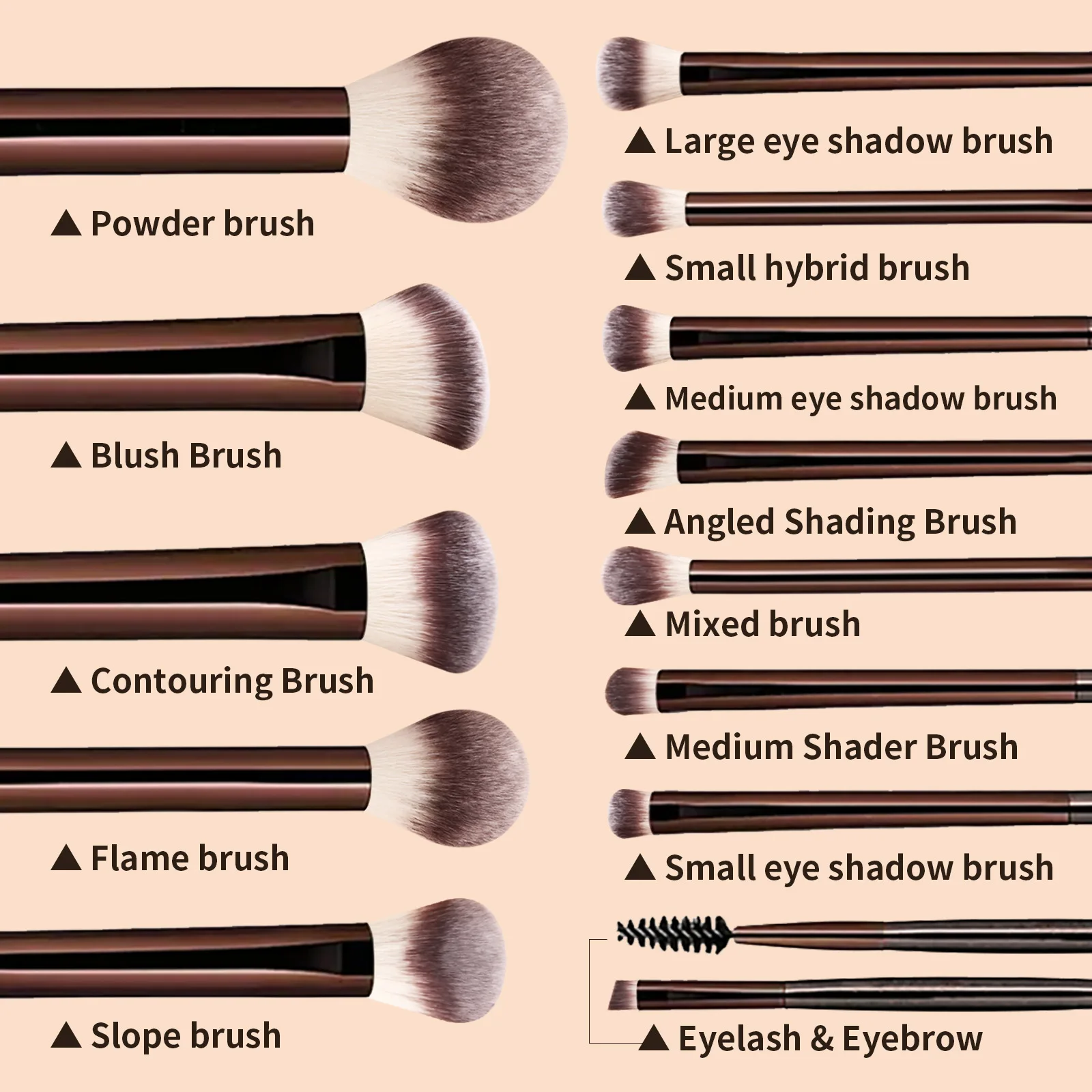 13pcs Makeup Brushes with Storage Bag Soft Fluffy Cosmetic Foundation Powder Eyeshadow Kabuki Blending Beauty Tool Makeup