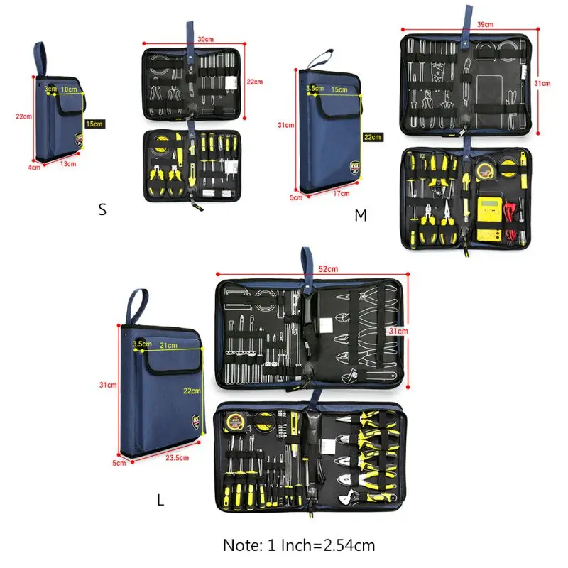 A2UD Professional Electricians Hard Plate Tool Kit Bag Storage for CASE Multifunction