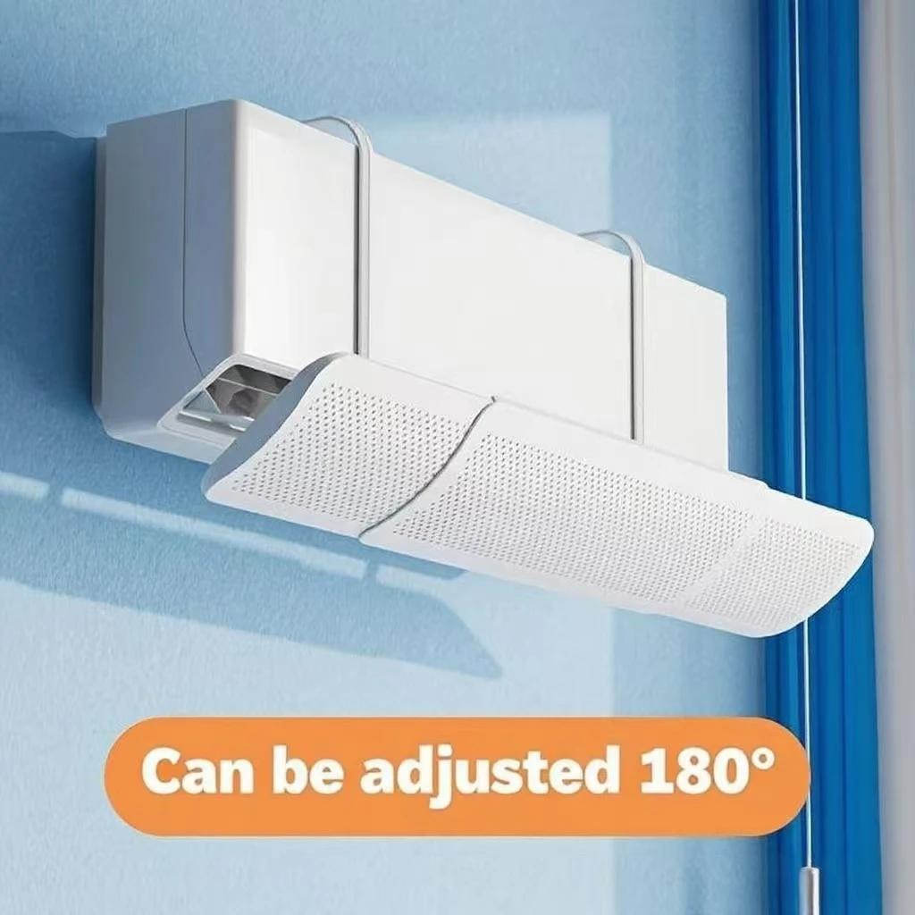 Universal Wall Mounted Air Conditioning Wind Deflector and Outlet Baffle Anti Direct Blowing Guide Cover for Enhanced Comfort
