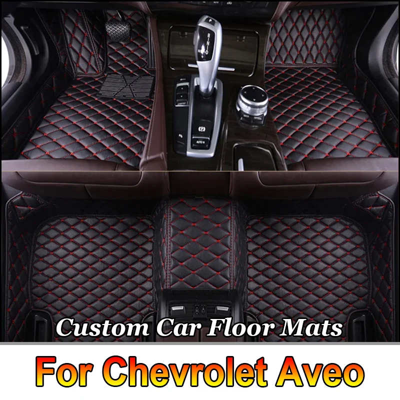

Car Floor Mats For Chevrolet Aveo MK2 Sonic 2017 2016 2015 2014 2013 2012 2011 Auto Accessories Leather Waterproof Protector