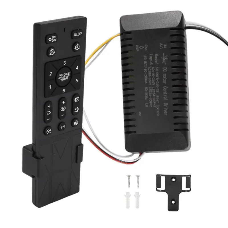 A31T Ceiling Fan Remote Control Kit, 6-Speed Adjustable Fan Remote Replacement for Bedroom Living Room