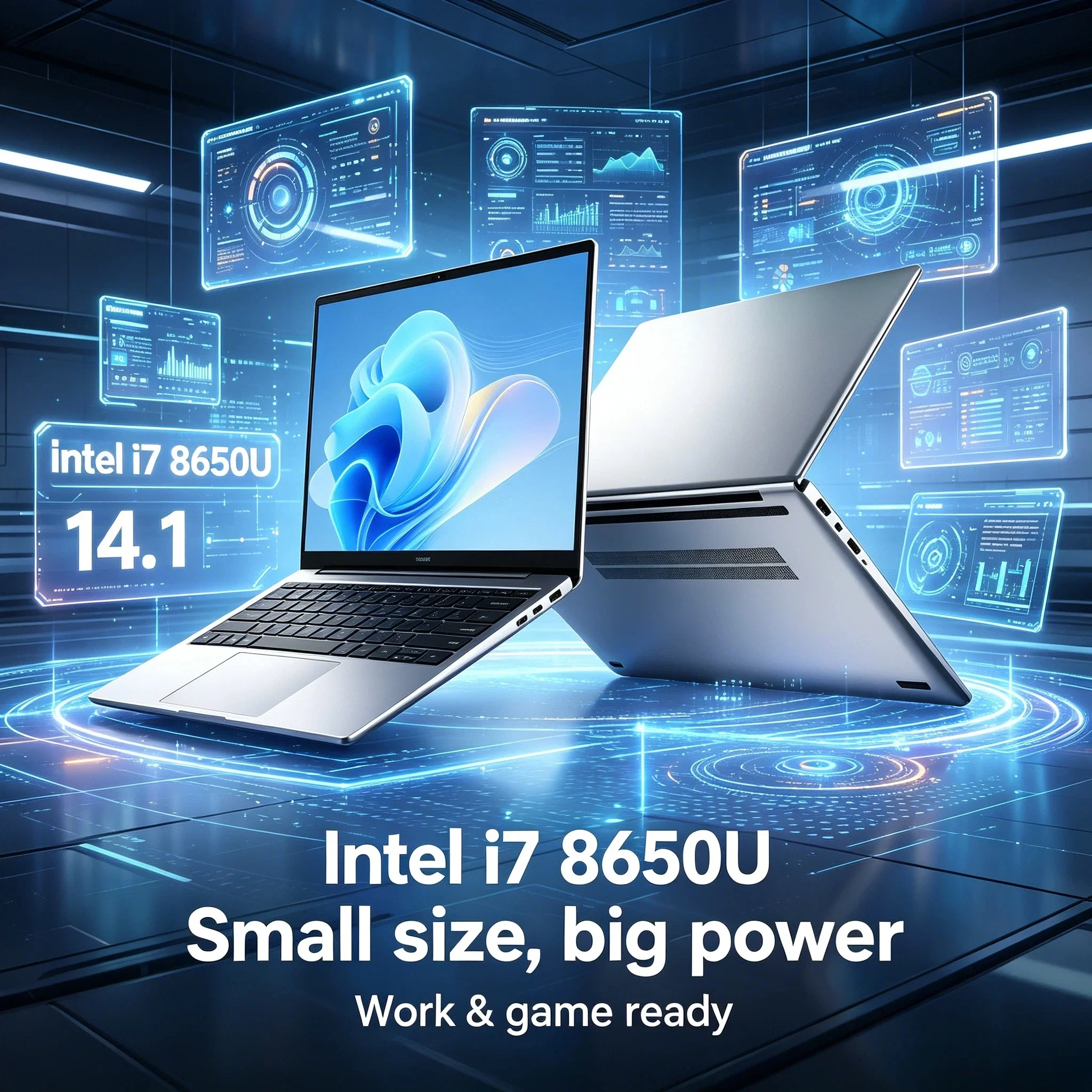 Pc Gaming I7 - 14.1 İnç Ultra İnce Dizüstü Bilgisayar