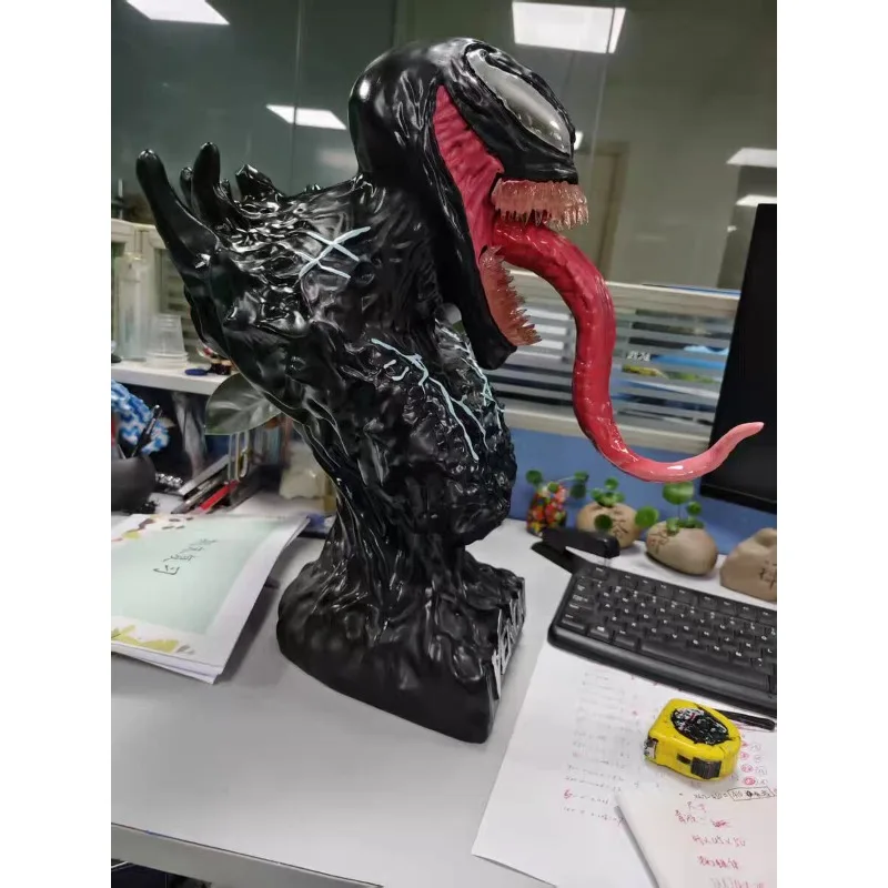 Buste de venin des Avengers, 45cm, Extra Large, modèle de collection, résine, ornements de bureau, cadeaux de vacances, jouets pour enfants