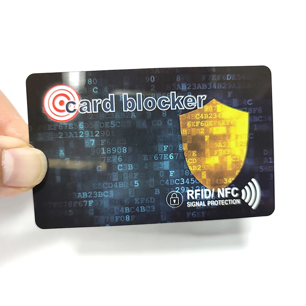 

1Pc RFID Blocking Cards Contactless NFC Debit Credit Card Passport Protector Blocker Set Smart Anti-theft Design Perfectly Fits