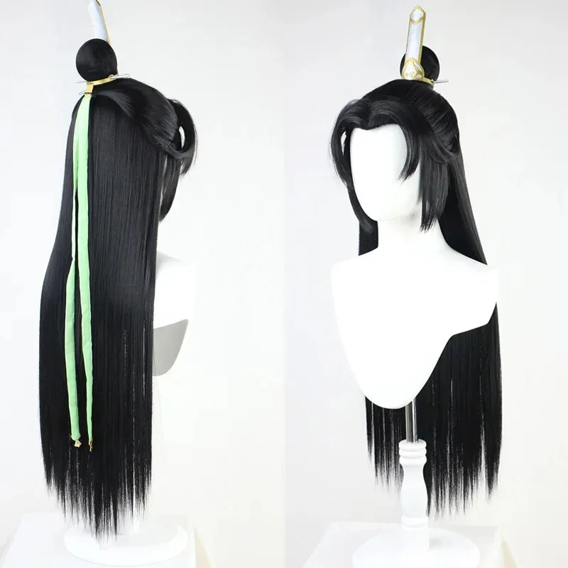 

New 2025 Anime Scum Villain Self Saving System Shen Qingqiu wig Ancient Style cosplay hair crown headwear Halloween Party Wi❤❤dd