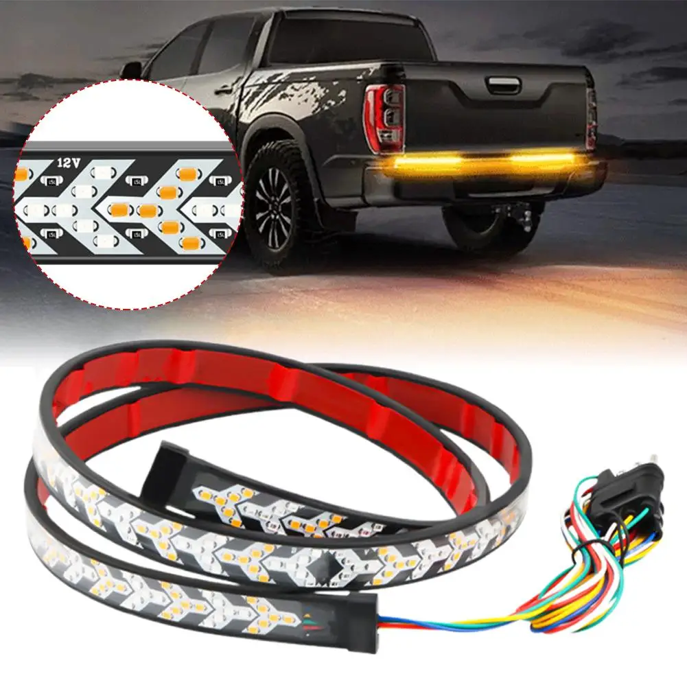 Pickup DC12V LED Double Flash Steering Stroboscopic Signals Car Lights Warning Fishbone Brake Truck Taildoor Auto Lights Li W6Q4