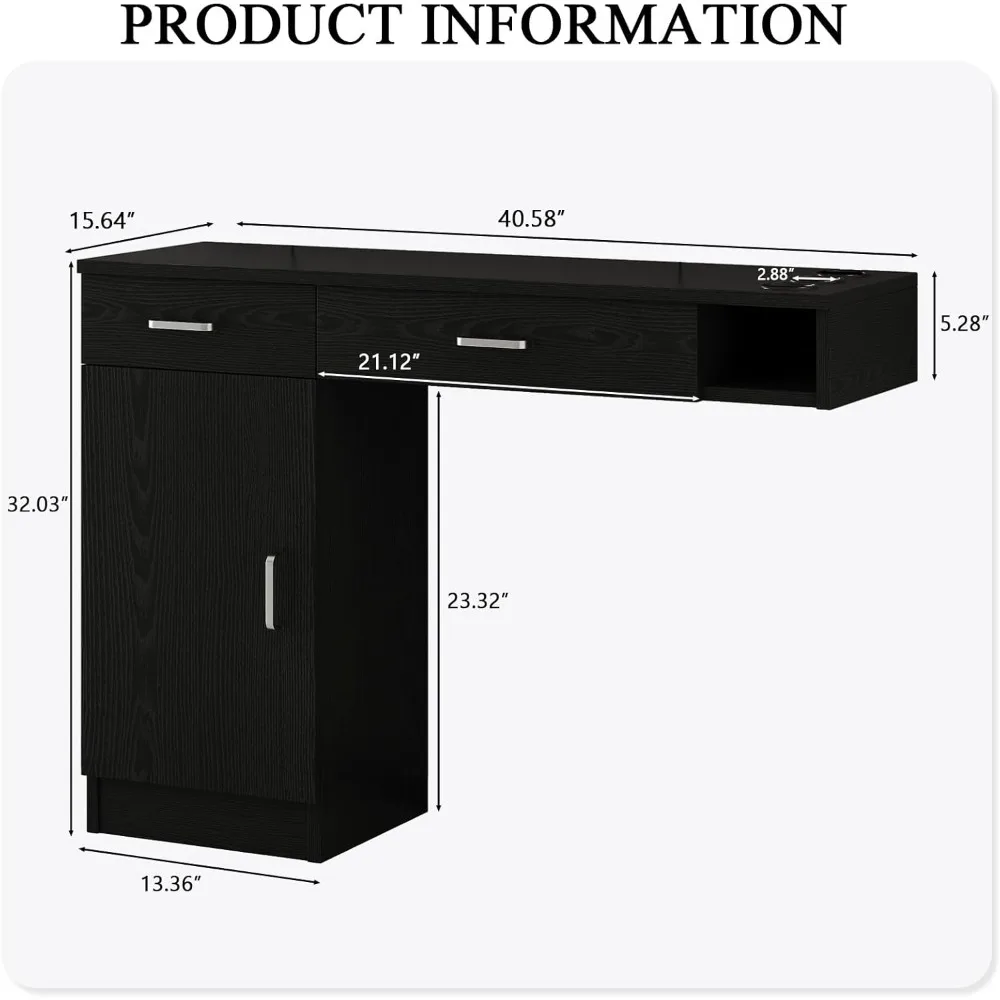 Stasiun Pangkas Rambut Dinding untuk Penata Rambut, Stasiun Salon dengan Kabinet Pangkas Rambut
