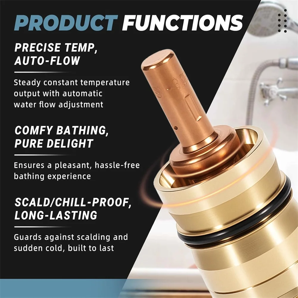 47050000 Thermostatic Cartridge For Grohe Shower Valve 1/2 Inch Brass Temperature Control Replacement Bathroom Plumbing Fixture